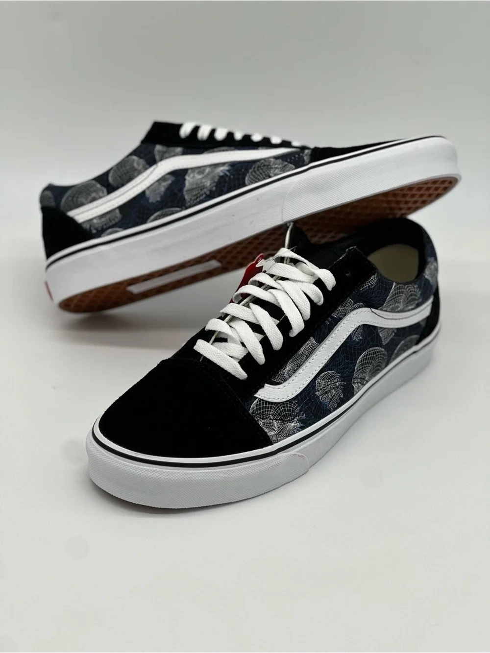 Vans Black & Navy Old Skool with White Stripe